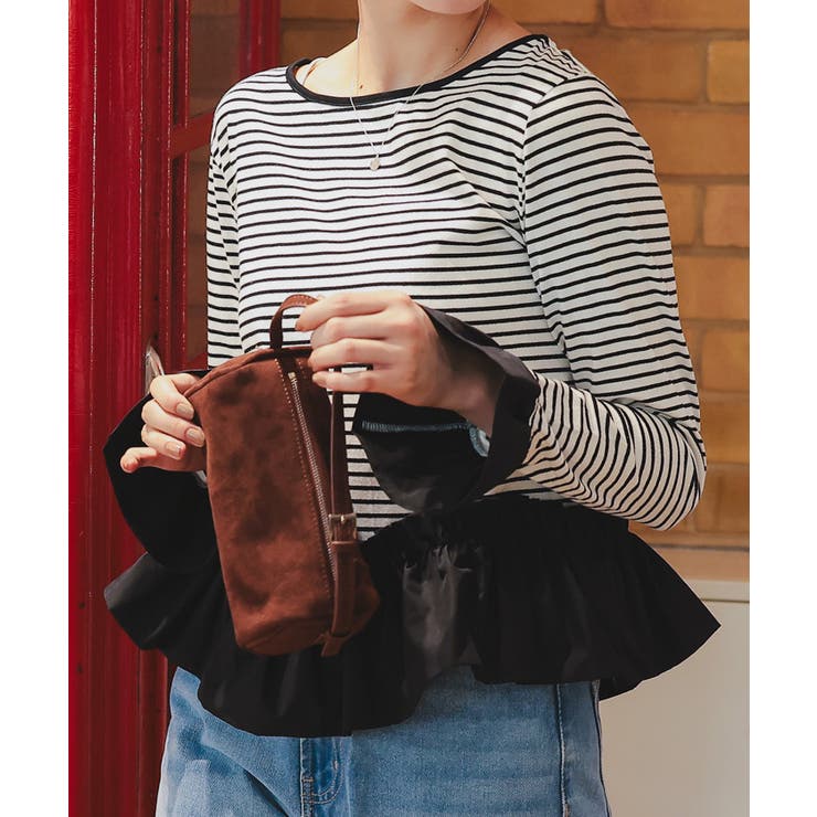 裾フリルデザインロングスリーブTシャツ | titivate | 詳細画像2 