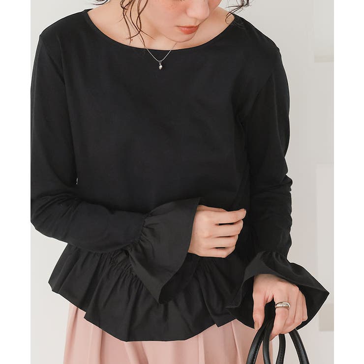 裾フリルデザインロングスリーブTシャツ | titivate | 詳細画像14 