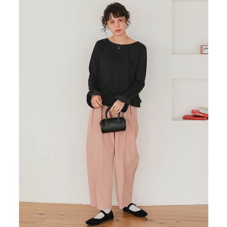 裾フリルデザインロングスリーブTシャツ | titivate | 詳細画像17 