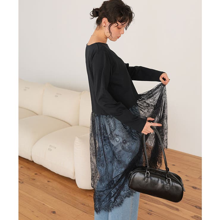 レースドッキングワンピース | titivate | 詳細画像11 