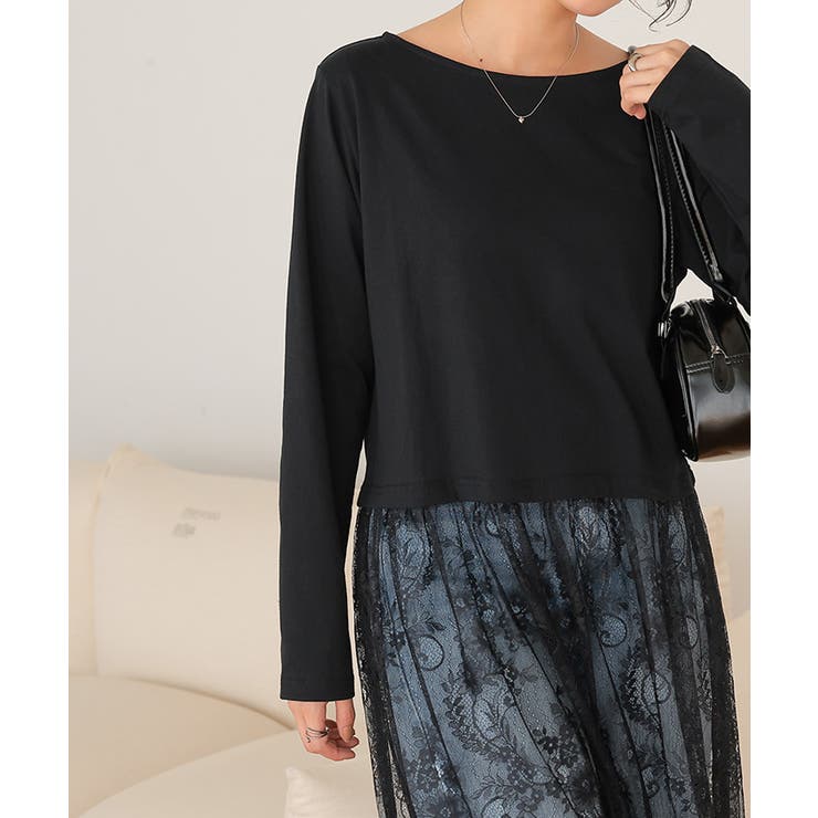 レースドッキングワンピース | titivate | 詳細画像13 