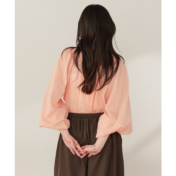 エアリーコットンボイルボウタイブラウス | titivate | 詳細画像29 