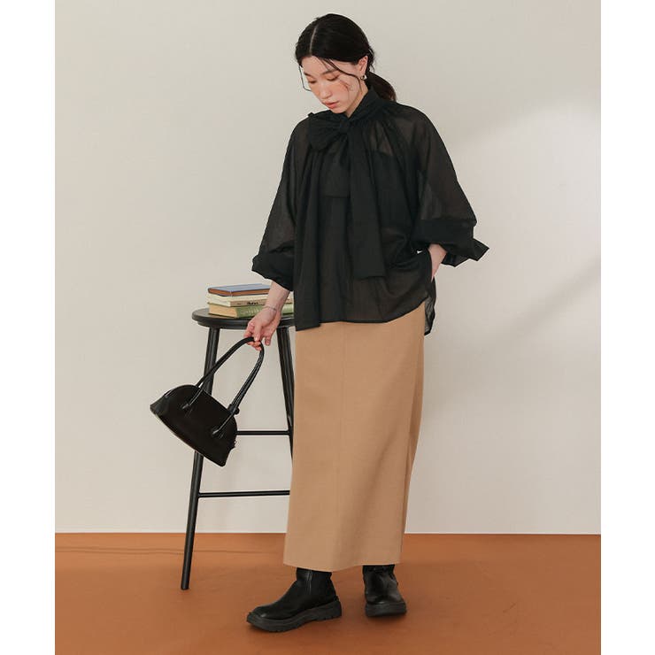 エアリーコットンボイルボウタイブラウス | titivate | 詳細画像34 