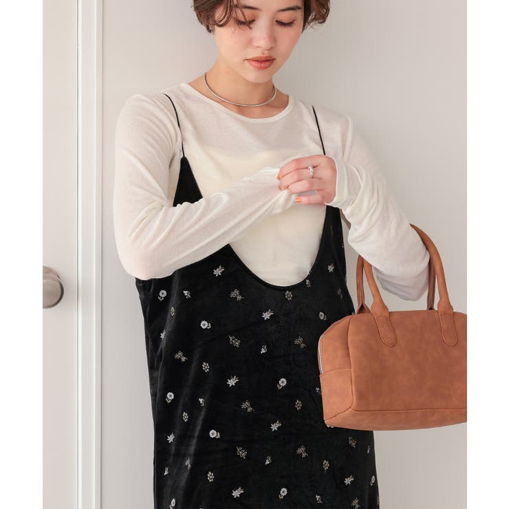 前後2wayベロアキャミソールワンピース | titivate | 詳細画像22 