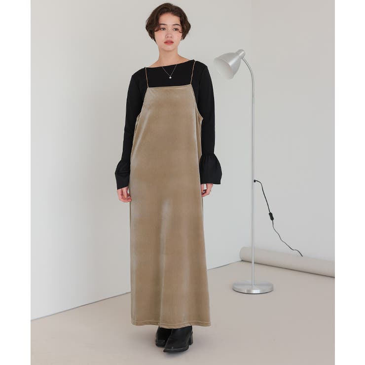 前後2wayベロアキャミソールワンピース | titivate | 詳細画像26 