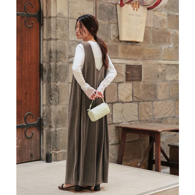 前後2wayベロアオールインワン | titivate | 詳細画像15 