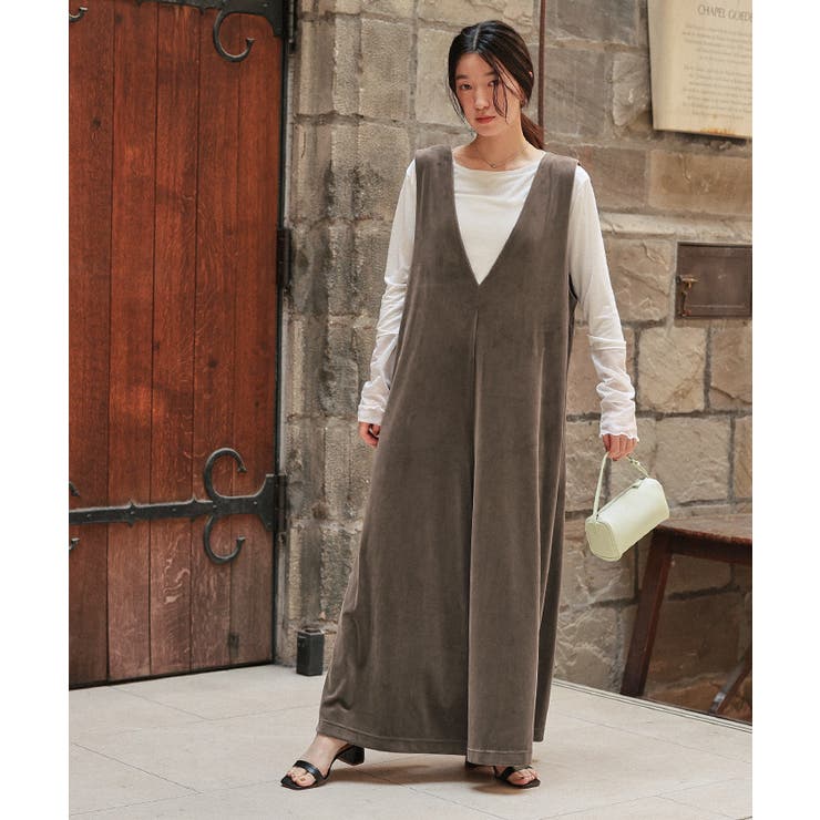 前後2wayベロアオールインワン | titivate | 詳細画像18 