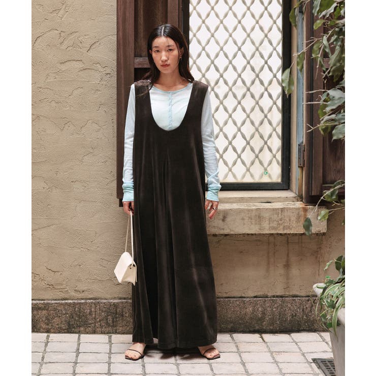 前後2wayベロアオールインワン | titivate | 詳細画像19 