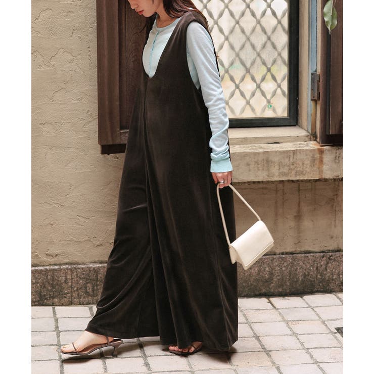 前後2wayベロアオールインワン | titivate | 詳細画像23 