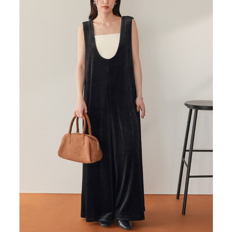 前後2wayベロアオールインワン | titivate | 詳細画像11 