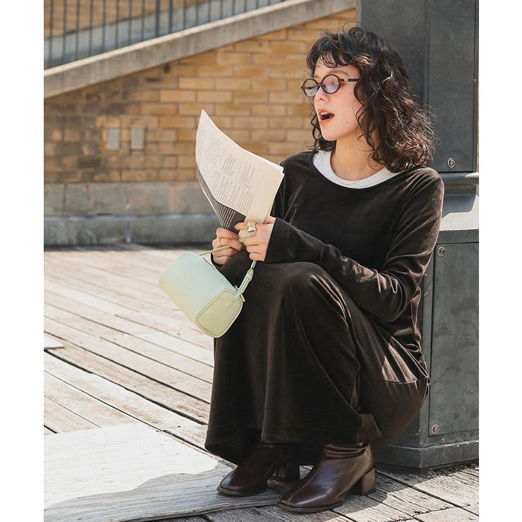 ベロアロングスリーブワンピース | titivate | 詳細画像4 