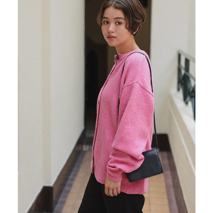 クルーネックオーバーニットカーディガン | titivate | 詳細画像8 