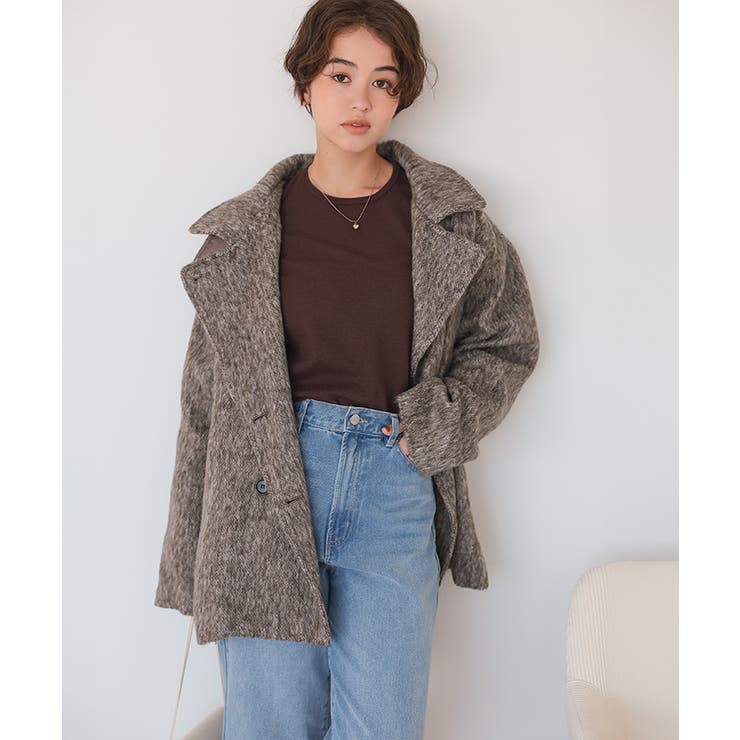 2wayカラーミドルシャギーコート | titivate | 詳細画像12 