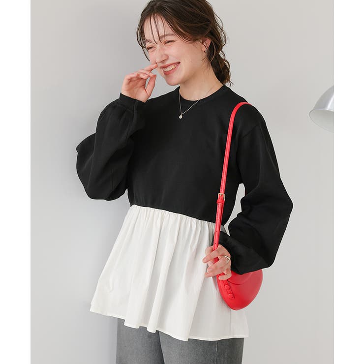 ペプラムドッキングニットプルオーバー | titivate | 詳細画像16 