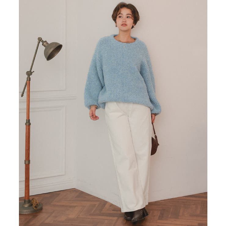 ゆったりルーズブークレーニットトップス/チュニック | titivate | 詳細画像20 