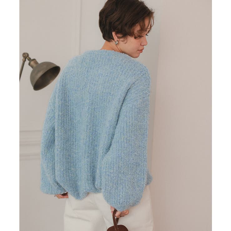 ゆったりルーズブークレーニットトップス/チュニック | titivate | 詳細画像22 