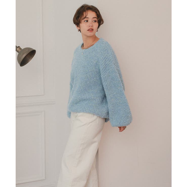 ゆったりルーズブークレーニットトップス/チュニック | titivate | 詳細画像23 