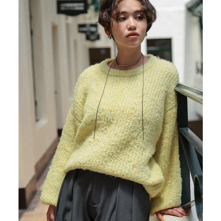 ゆったりルーズブークレーニットトップス/チュニック | titivate | 詳細画像28 