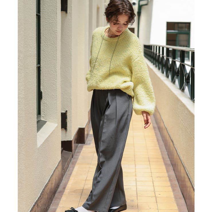 ゆったりルーズブークレーニットトップス/チュニック | titivate | 詳細画像29 