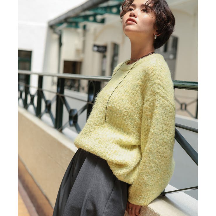 ゆったりルーズブークレーニットトップス/チュニック | titivate | 詳細画像31 