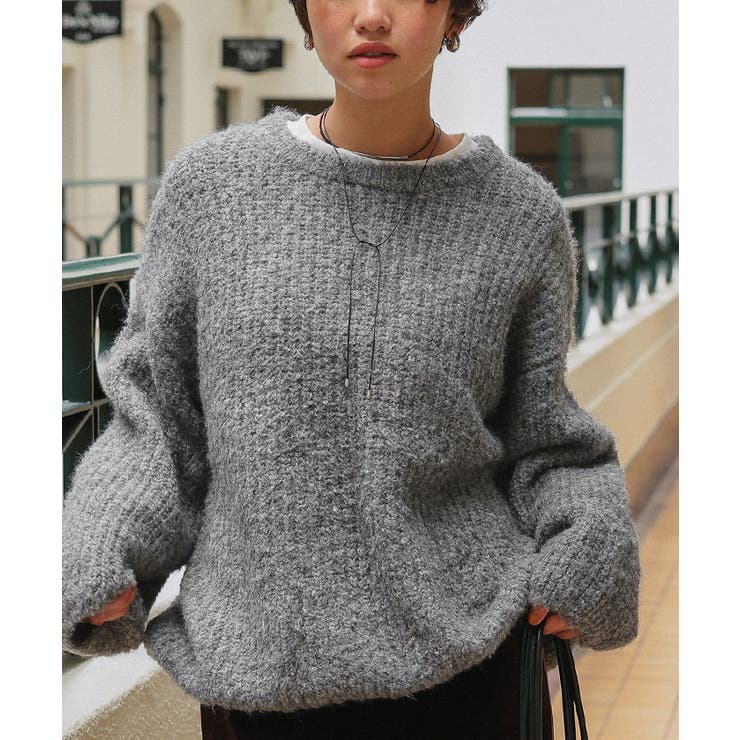 ゆったりルーズブークレーニットトップス/チュニック | titivate | 詳細画像33 