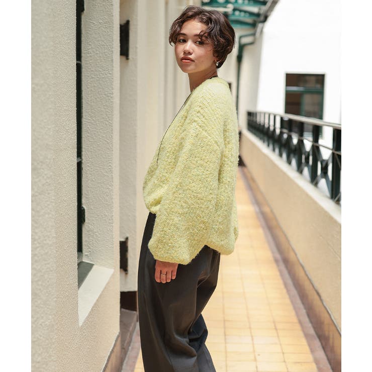 ゆったりルーズブークレーニットトップス/チュニック | titivate | 詳細画像12 