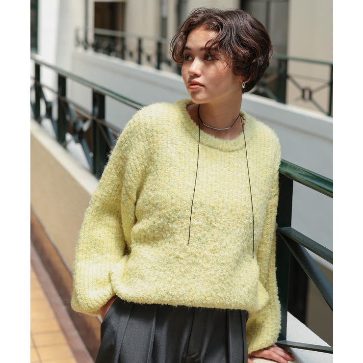 ゆったりルーズブークレーニットトップス/チュニック | titivate | 詳細画像13 