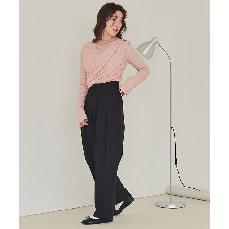 ドレープデザインロングスリーブトップス | titivate | 詳細画像25 