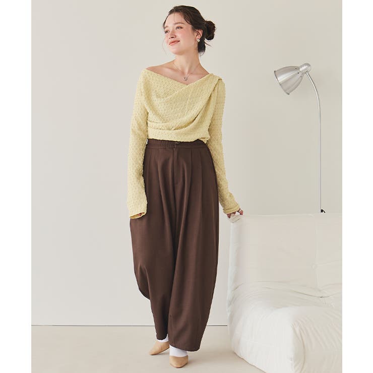 ドレープデザインロングスリーブトップス | titivate | 詳細画像30 