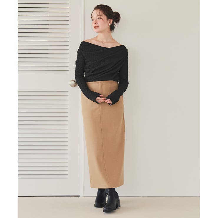 ドレープデザインロングスリーブトップス | titivate | 詳細画像32 