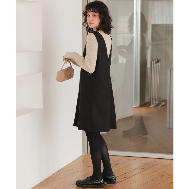 Vネックツイードショートジャンパースカート | titivate | 詳細画像29 