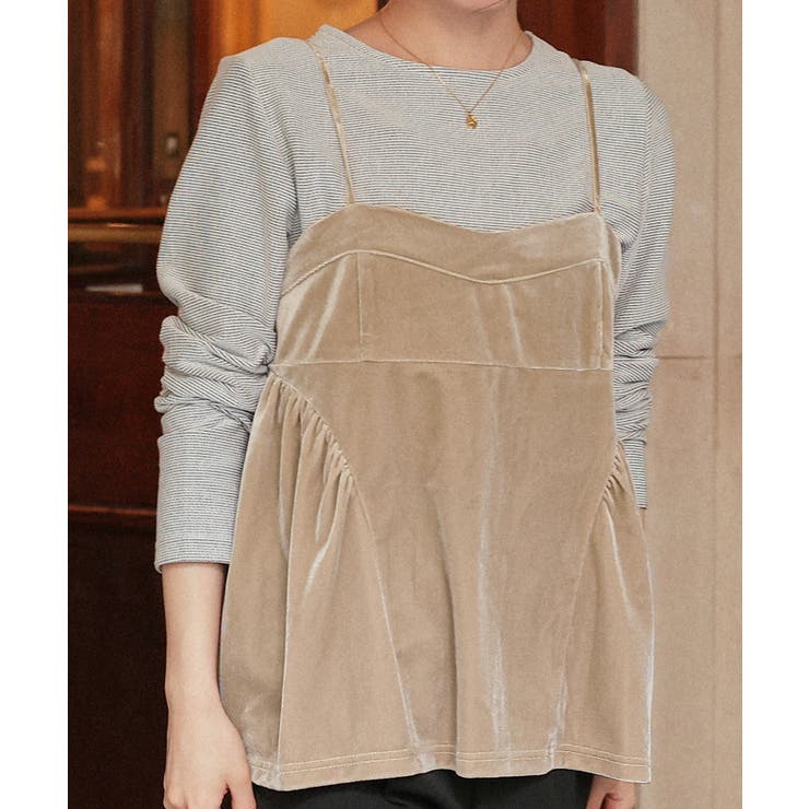 ベロアペプラムビスチェ | titivate | 詳細画像7 