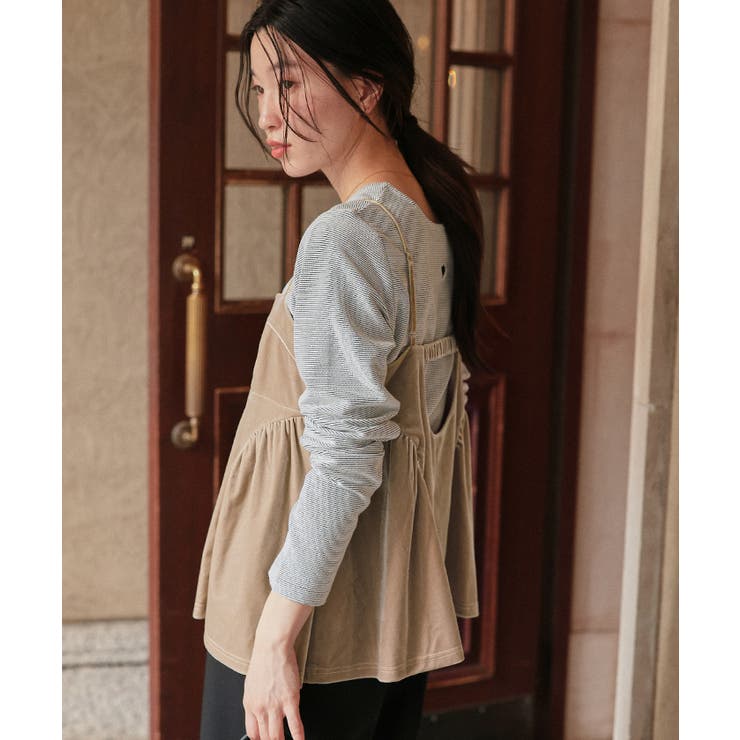 ベロアペプラムビスチェ | titivate | 詳細画像8 