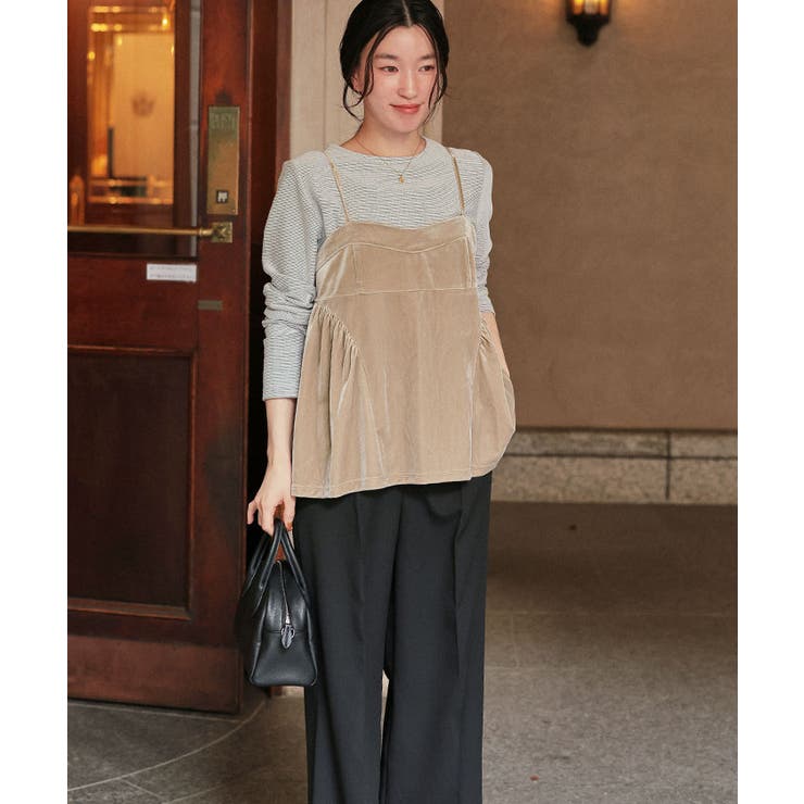 ベロアペプラムビスチェ | titivate | 詳細画像9 