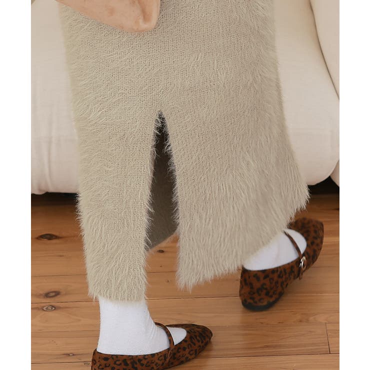 シャギーIラインニットスカート | titivate | 詳細画像27 