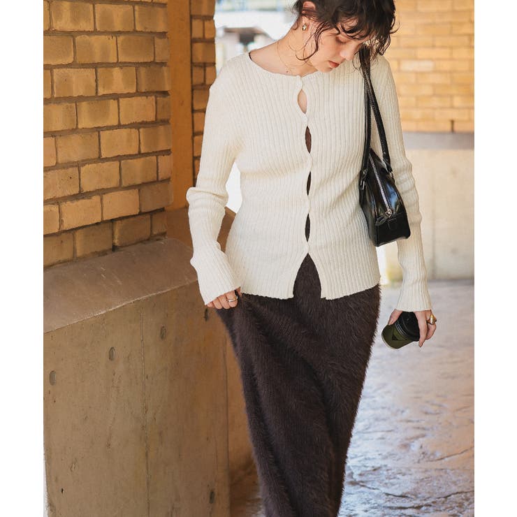 コンパクトリブニットカーディガン | titivate | 詳細画像6 