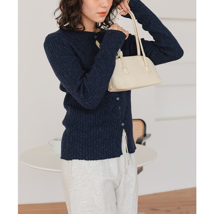 コンパクトリブニットカーディガン | titivate | 詳細画像14 