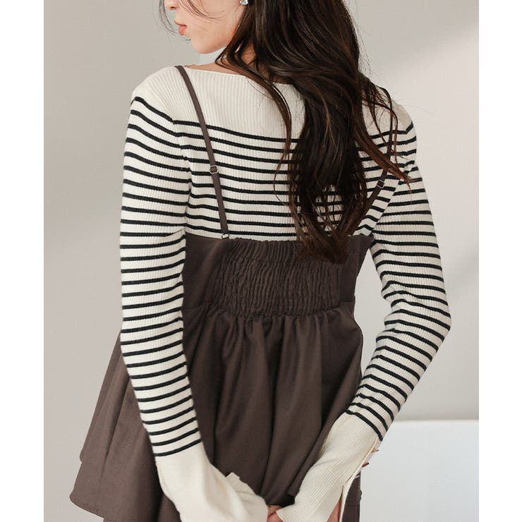 ペプラムキャミソールトップスドッキングオールインワン | titivate | 詳細画像24 