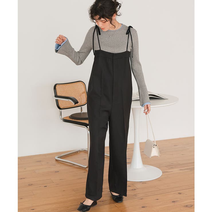 配色シアードッキングフレアスリーブリブニット | titivate | 詳細画像9 