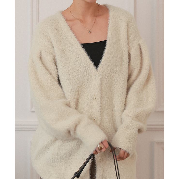 ミニシャギーニットカーディガン | titivate | 詳細画像6 