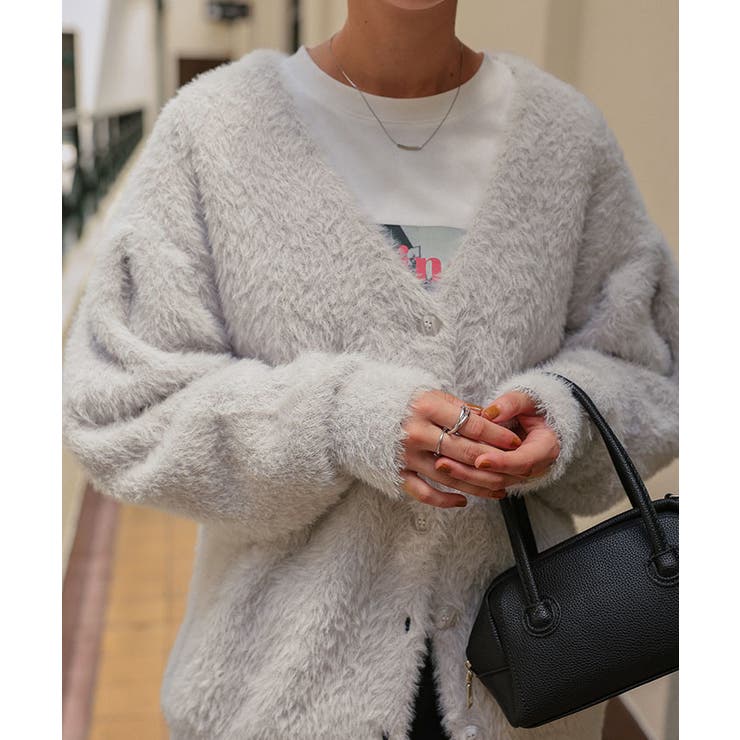 ミニシャギーニットカーディガン | titivate | 詳細画像10 