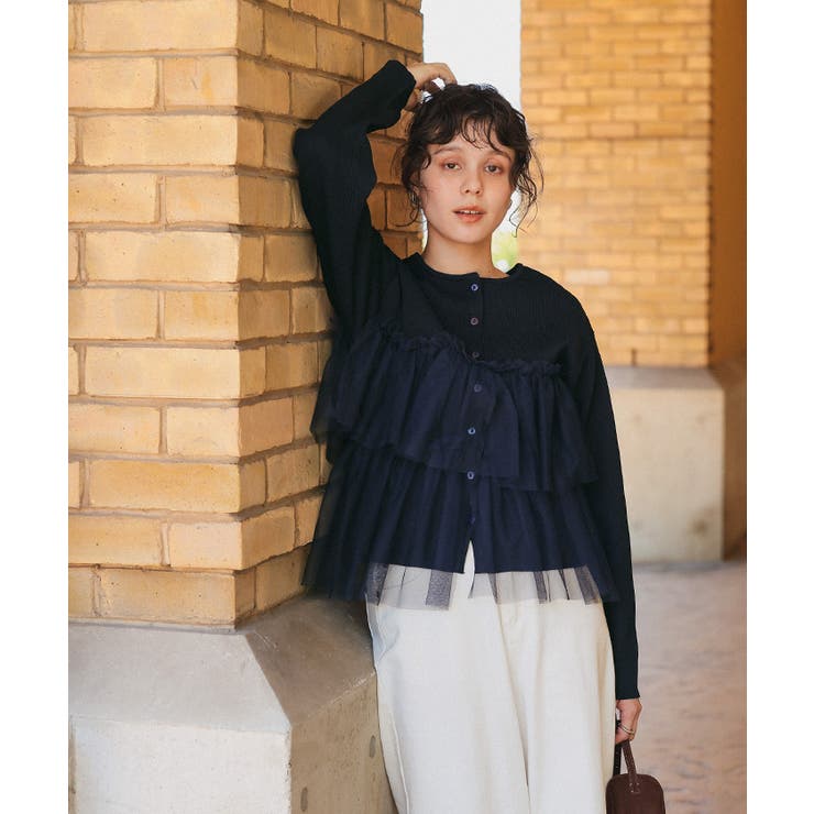 ティアードフリルニットカーディガン | titivate | 詳細画像5 