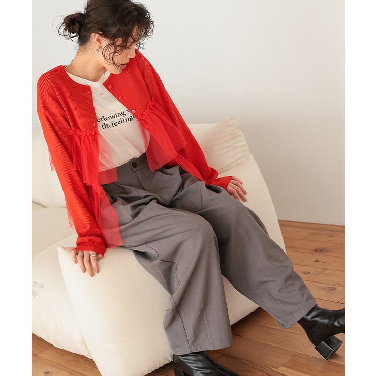 ティアードフリルニットカーディガン | titivate | 詳細画像10 