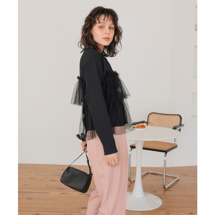 ティアードフリルニットカーディガン | titivate | 詳細画像17 