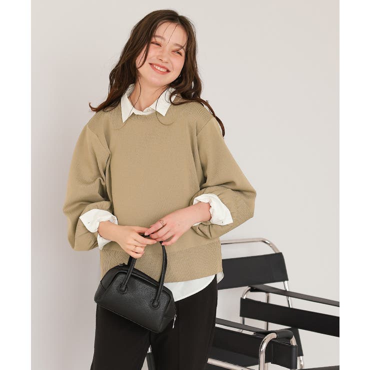 細見え立体ニットプルオーバー | titivate | 詳細画像7 