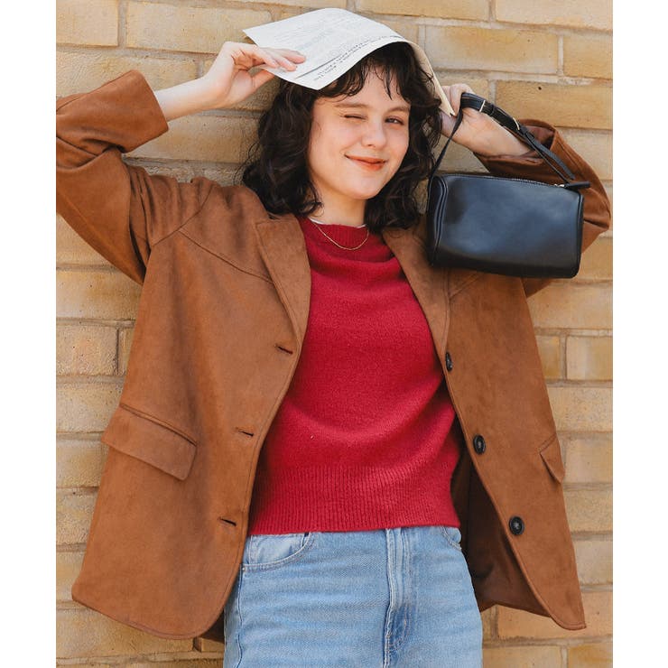 レイヤードデザインふわっとタッチハーフスリーブニット | titivate | 詳細画像4 