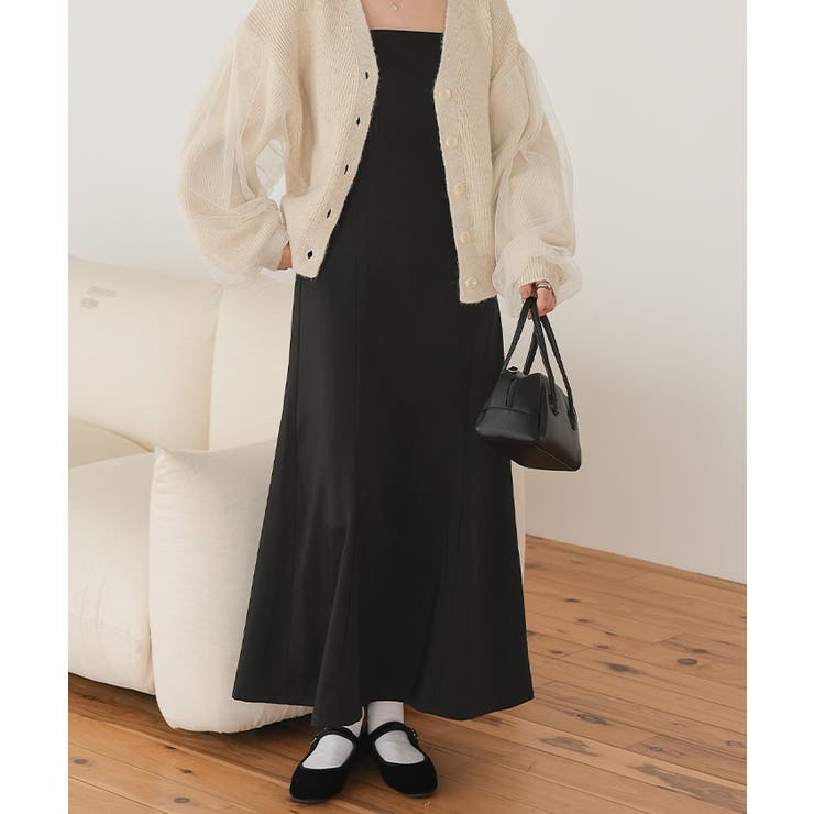 クロスデザインニット付きキャミソールワンピース | titivate | 詳細画像26 