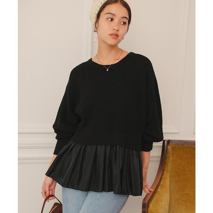 シアーペプラムドッキングニットプルオーバー | titivate | 詳細画像31 