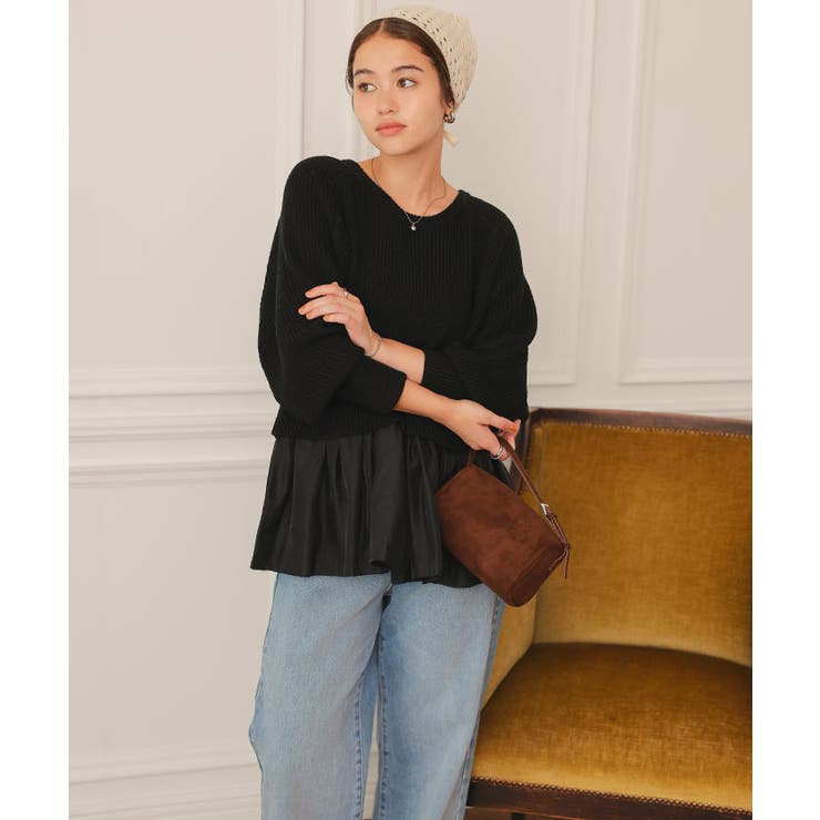 シアーペプラムドッキングニットプルオーバー | titivate | 詳細画像34 