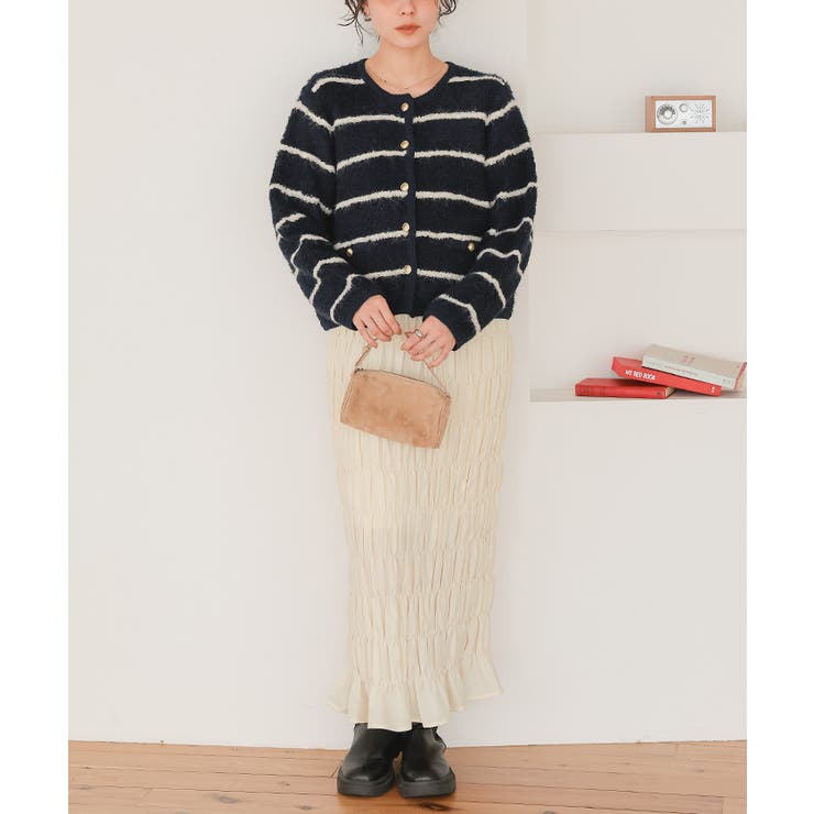 シャーリングIラインスカート | titivate | 詳細画像25 